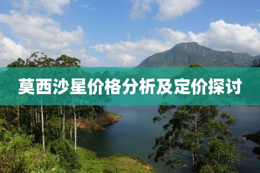 莫西沙星价格分析及定价探讨