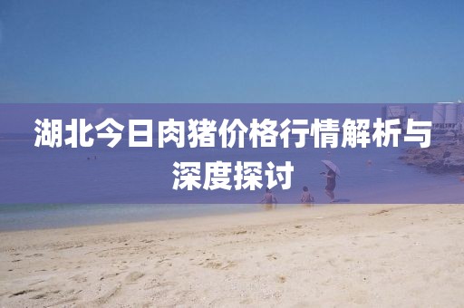 湖北今日肉猪价格行情解析与深度探讨