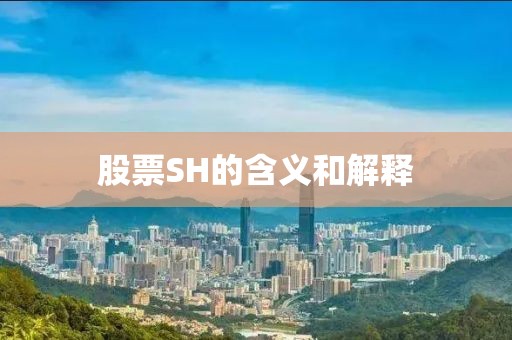 股票SH的含义和解释