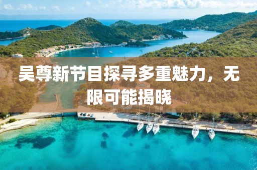 吴尊新节目探寻多重魅力，无限可能揭晓