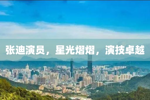 张迪演员，星光熠熠，演技卓越