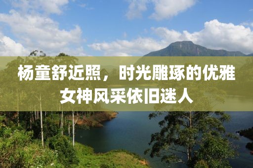 杨童舒近照，时光雕琢的优雅女神风采依旧迷人
