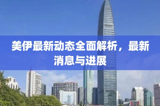 美伊最新动态全面解析，最新消息与进展