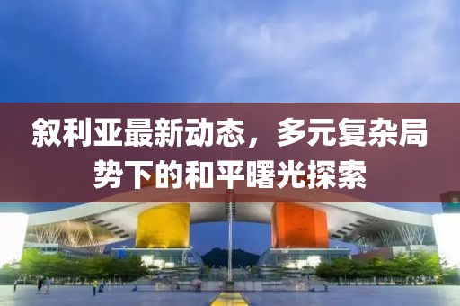 叙利亚最新动态，多元复杂局势下的和平曙光探索