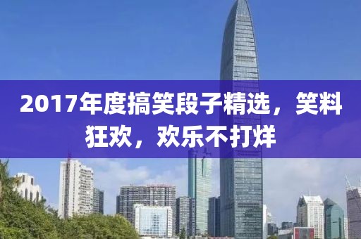 2017年度搞笑段子精选，笑料狂欢，欢乐不打烊
