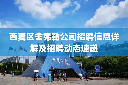 西夏区舍弗勒公司招聘信息详解及招聘动态速递