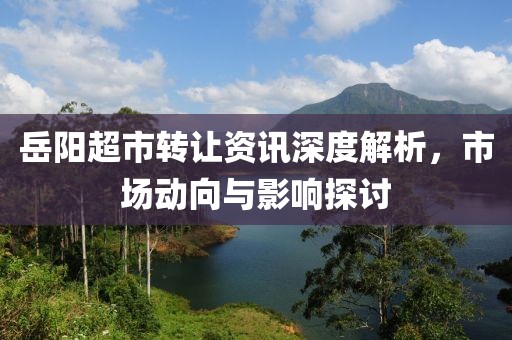 岳阳超市转让资讯深度解析，市场动向与影响探讨