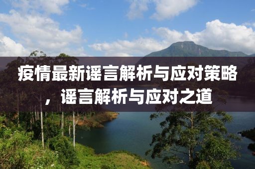 疫情最新谣言解析与应对策略，谣言解析与应对之道