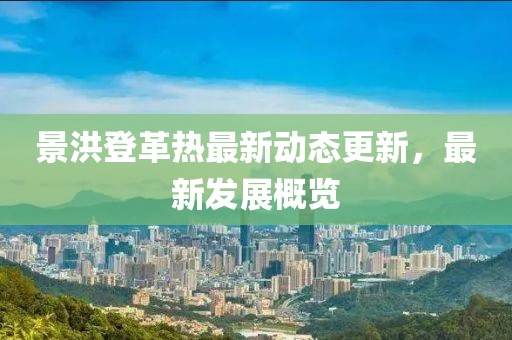 景洪登革热最新动态更新，最新发展概览