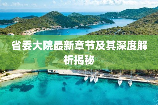 省委大院最新章节及其深度解析揭秘