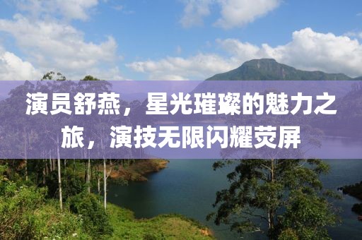 演员舒燕，星光璀璨的魅力之旅，演技无限闪耀荧屏