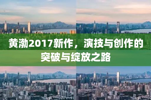 黄渤2017新作，演技与创作的突破与绽放之路