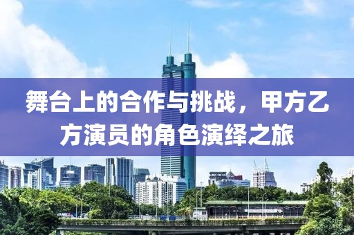 舞台上的合作与挑战，甲方乙方演员的角色演绎之旅