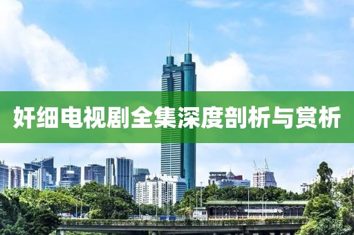 奸细电视剧全集深度剖析与赏析