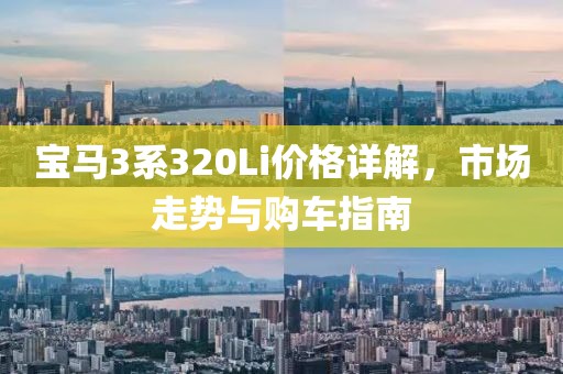 宝马3系320Li价格详解，市场走势与购车指南