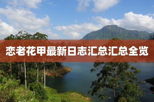恋老花甲最新日志汇总汇总全览
