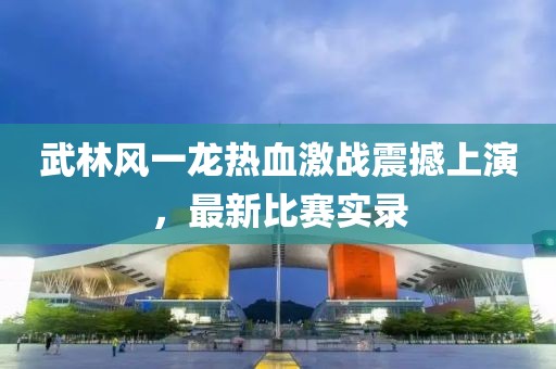 武林风一龙热血激战震撼上演，最新比赛实录