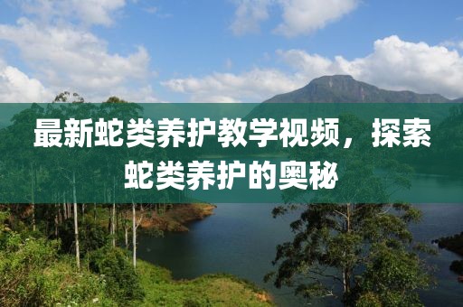 最新蛇类养护教学视频，探索蛇类养护的奥秘