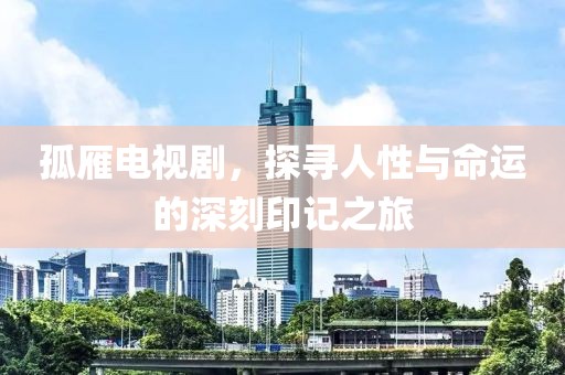 孤雁电视剧，探寻人性与命运的深刻印记之旅