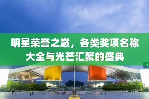 明星荣誉之巅，各类奖项名称大全与光芒汇聚的盛典