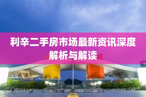 利辛二手房市场最新资讯深度解析与解读