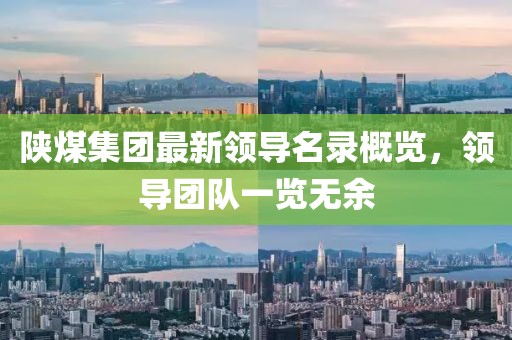 陕煤集团最新领导名录概览，领导团队一览无余
