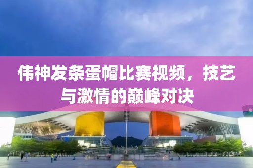 伟神发条蛋帽比赛视频，技艺与激情的巅峰对决