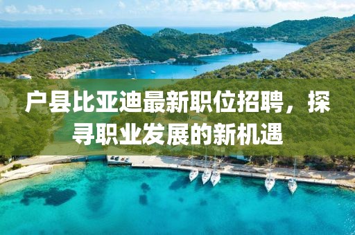 户县比亚迪最新职位招聘，探寻职业发展的新机遇