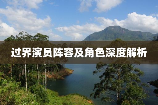 过界演员阵容及角色深度解析