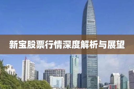 新宝股票行情深度解析与展望