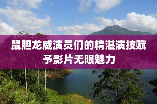 鼠胆龙威演员们的精湛演技赋予影片无限魅力
