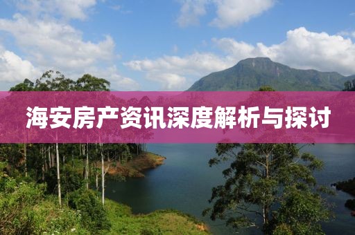 海安房产资讯深度解析与探讨