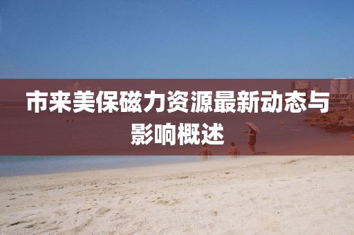 市来美保磁力资源最新动态与影响概述