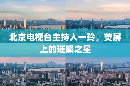 北京电视台主持人一玲，荧屏上的璀璨之星
