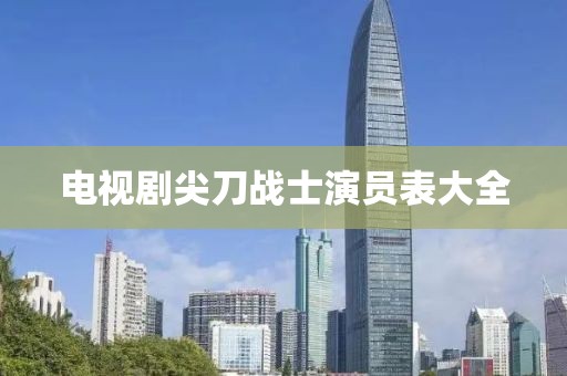 电视剧尖刀战士演员表大全