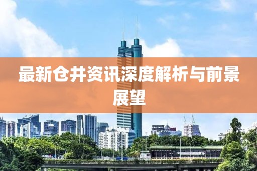 最新仓井资讯深度解析与前景展望