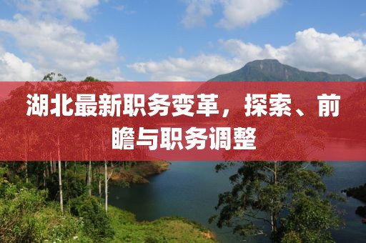 湖北最新职务变革，探索、前瞻与职务调整