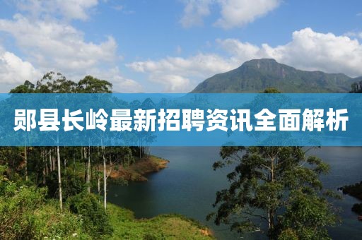 郧县长岭最新招聘资讯全面解析