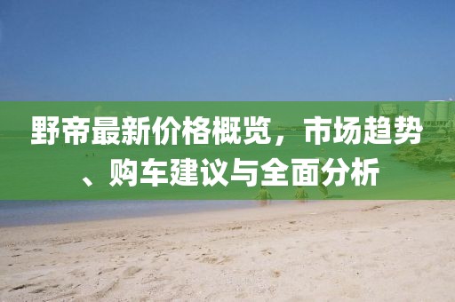 野帝最新价格概览，市场趋势、购车建议与全面分析