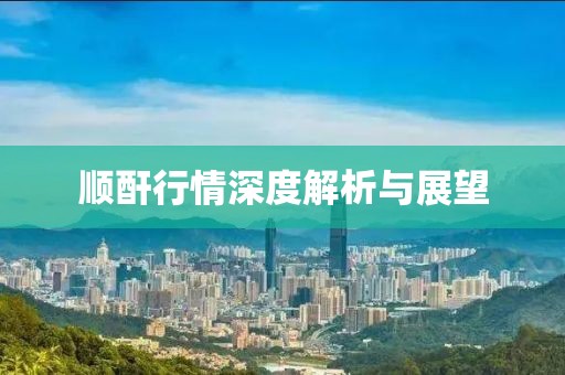 顺酐行情深度解析与展望