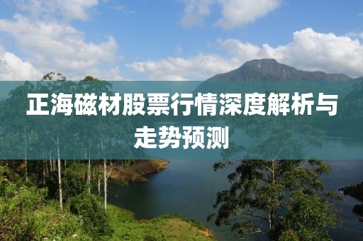 正海磁材股票行情深度解析与走势预测