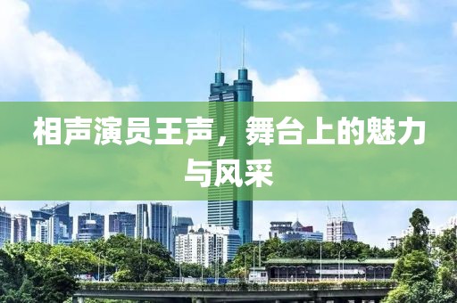 相声演员王声，舞台上的魅力与风采
