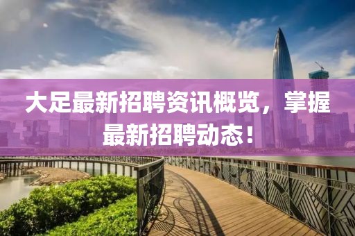 大足最新招聘资讯概览，掌握最新招聘动态！