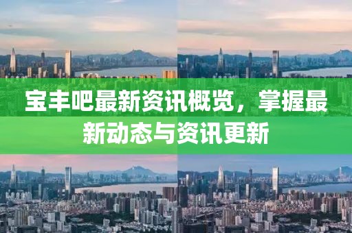 宝丰吧最新资讯概览，掌握最新动态与资讯更新