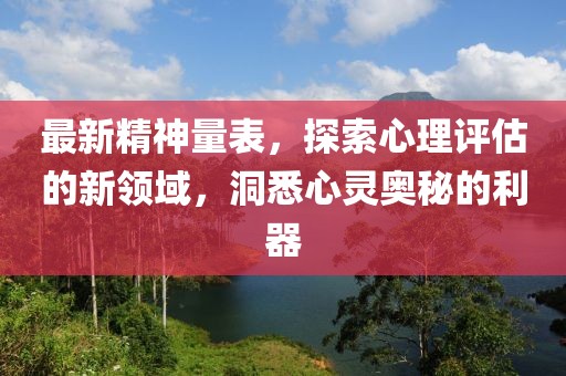 最新精神量表，探索心理评估的新领域，洞悉心灵奥秘的利器