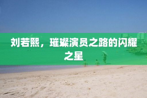 刘若熙，璀璨演员之路的闪耀之星