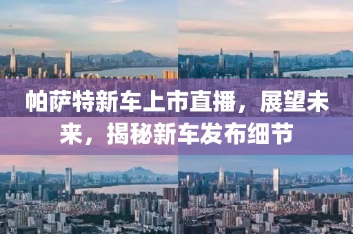 帕萨特新车上市直播，展望未来，揭秘新车发布细节