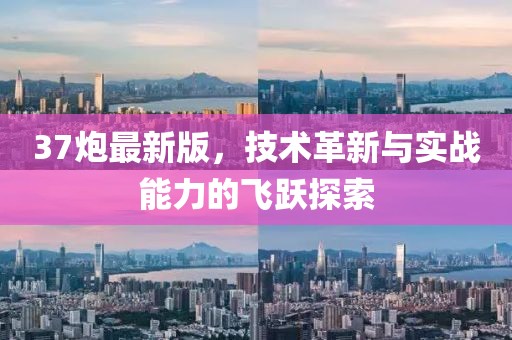 37炮最新版，技术革新与实战能力的飞跃探索