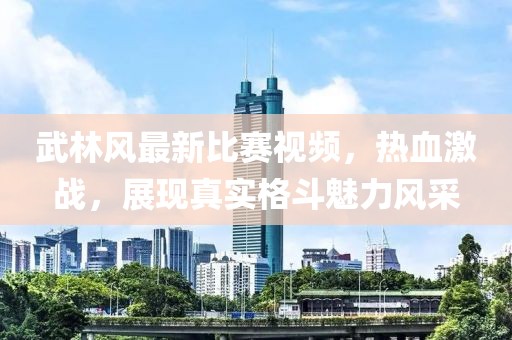 武林风最新比赛视频，热血激战，展现真实格斗魅力风采