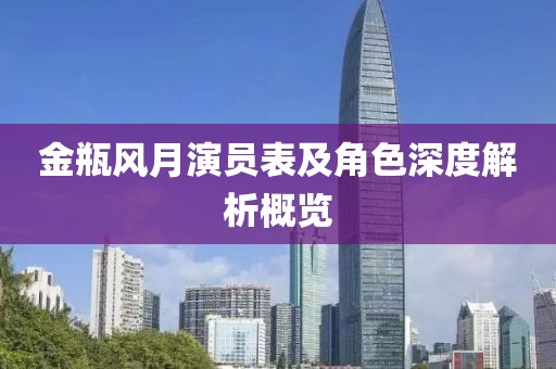 金瓶风月演员表及角色深度解析概览